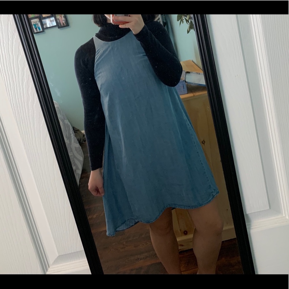 Jean slip dress